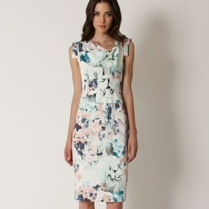Black Halo | Jackie O Dress Floral Watercolor 10